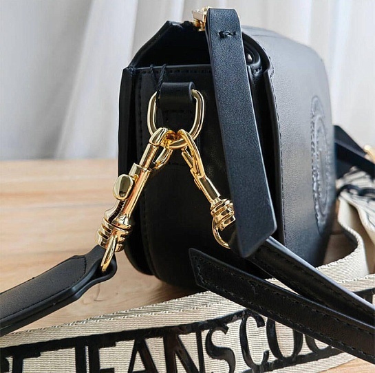 Кожаная сумка Versace Jeans Conture 22x15 см - Black