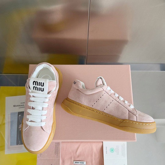 Женские кроссовки MIU MIU Premium - Pink   