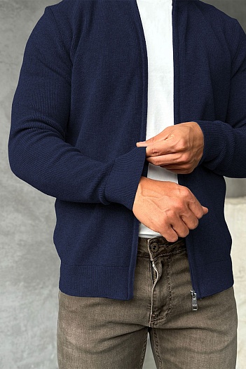 Мужская кофта Paul & Shark zip-up - Navy   