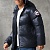 Мужской тёмно-синий пуховик Canada Goose logo-patch