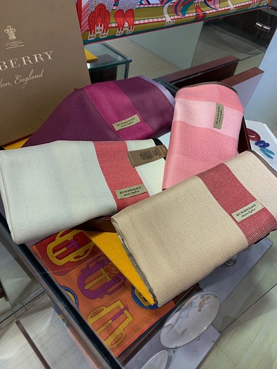 Шарф Burberry Check premium 190x70 см   