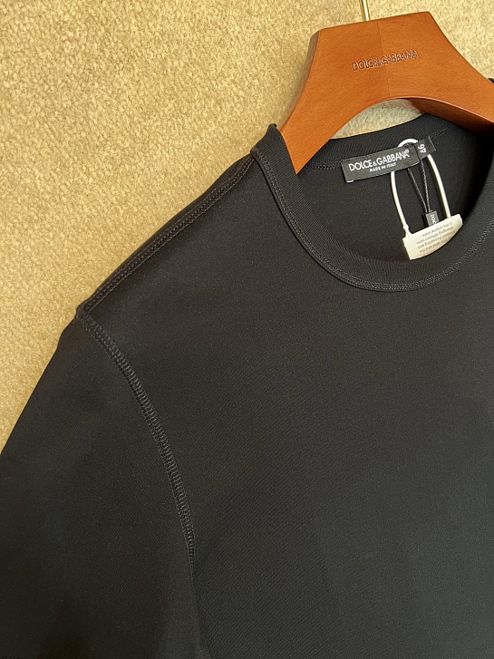 Мужская чёрная футболка Dolce & Gabbana Premium