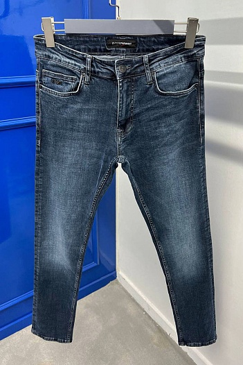 Мужские тёмно-синие джинсы Emporio Armani   