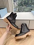 Женские чёрные ботинки Prada Premium