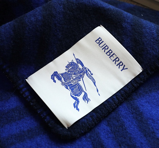 Шарф Burberry Check premium 182x30 см - Navy   