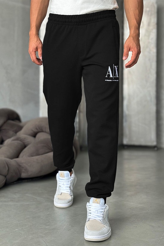 Спортивные штаны Armani Exchange logo-embroidered - Black