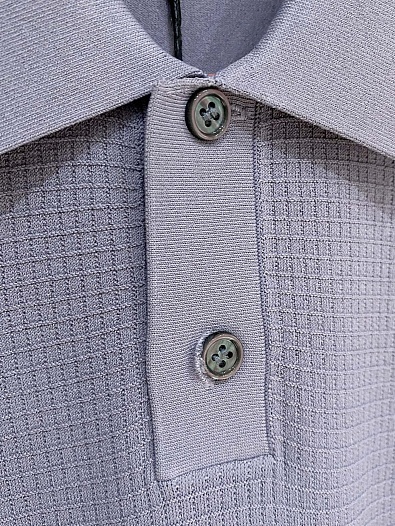 Мужское серое поло Kiton premium   