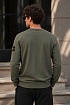 Мужской зелёный свитшот Stone Island с патчем на плече