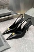 Женские кожаные туфли на каблуке Balenciaga premium