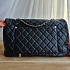 Чёрная кожаная сумка Chanel 40x26 см