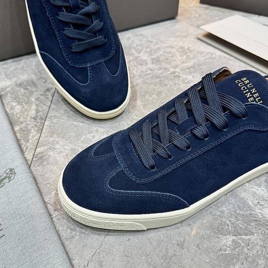 Мужские замшевые кроссовки Brunello Cucinelli   