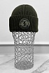 Тёмно-зелёная шапка Billionaire logo-patch
