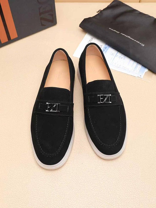 Мужские замшевые лоферы Ermenegildo Zegna