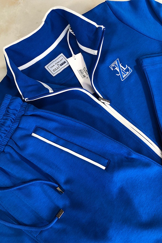 Классическая мужская кофта Zilli синего цвета