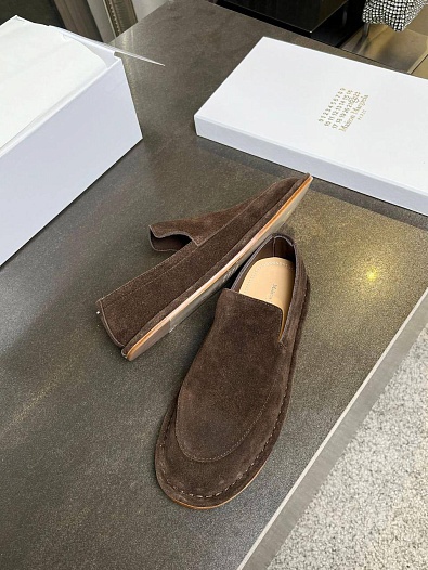 Замшевые женские лоферы Maison Margiela Premium - Brown   
