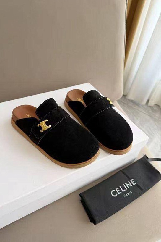 Женские замшевые мюли Celine