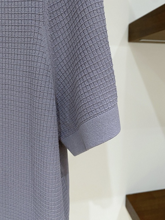 Мужское серое поло Kiton premium
