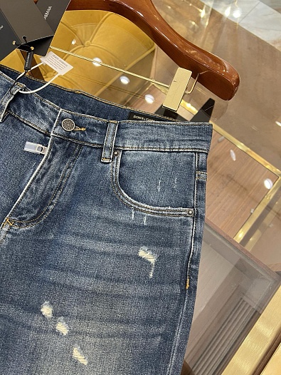 Мужские синие джинсы Dolce & Gabbana comfort fit   