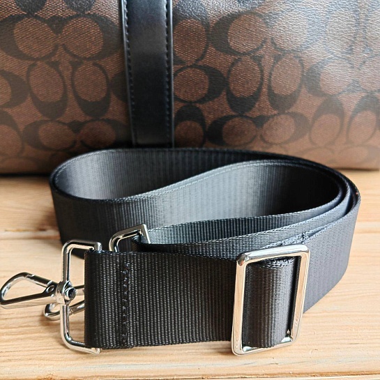Кожаная дорожная сумка Coach monogram 50x28 см