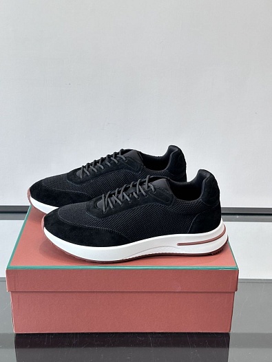 Мужские кроссовки Loro Piana Week End Walk - Black   