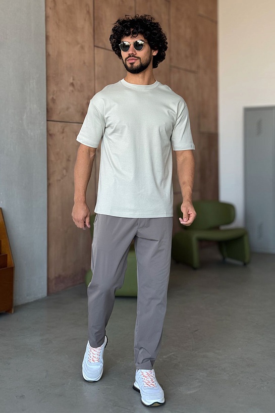 Мужская бежевая футболка Y-3 Yohji Yamamoto