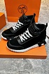 Кроссовки с мехом Hermes Bouncing high-top - Black / White