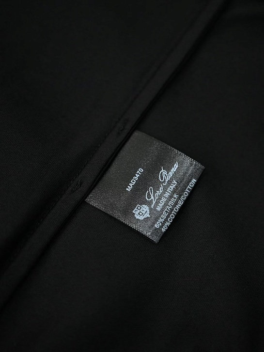 Мужская чёрная футболка Loro Piana premium