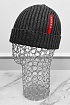 Мужская шапка Prada серого цвета