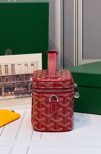 Кожаная сумка Goyard Muse Mini Vanity ​premium 16,5x10,5x8 см   