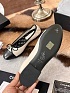 Женские балетки Chanel Flats - White / Black