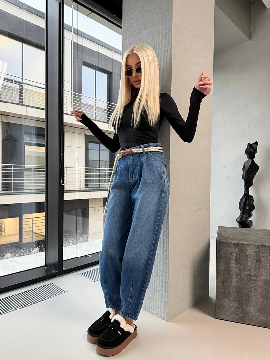 Женские синие джинсы Chloe premium