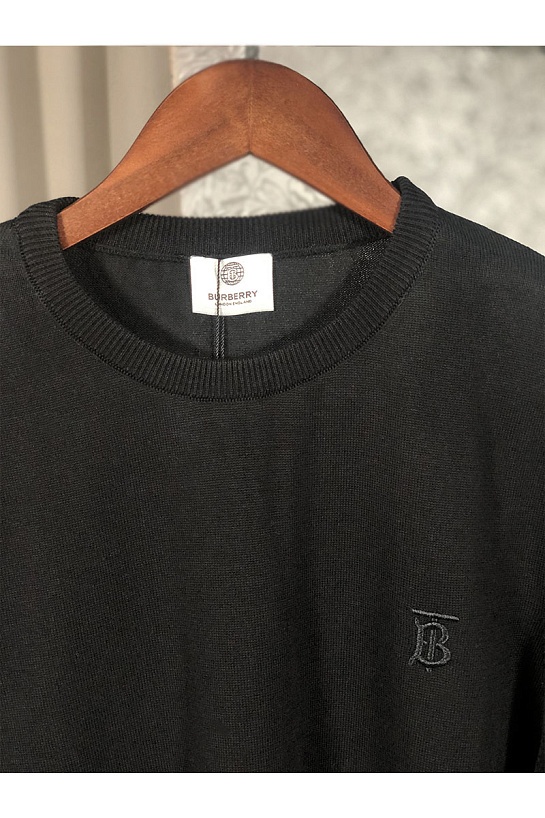 Мужской джемпер Burberry TB logo-embroidered - Black