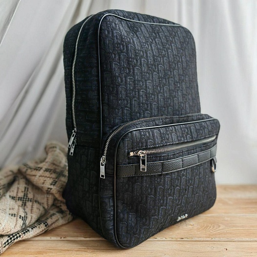Рюкзак Dior Oblique Jacquard 39x30 см - Black   