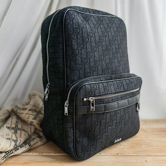 Рюкзак Dior Oblique Jacquard 39x30 см - Black