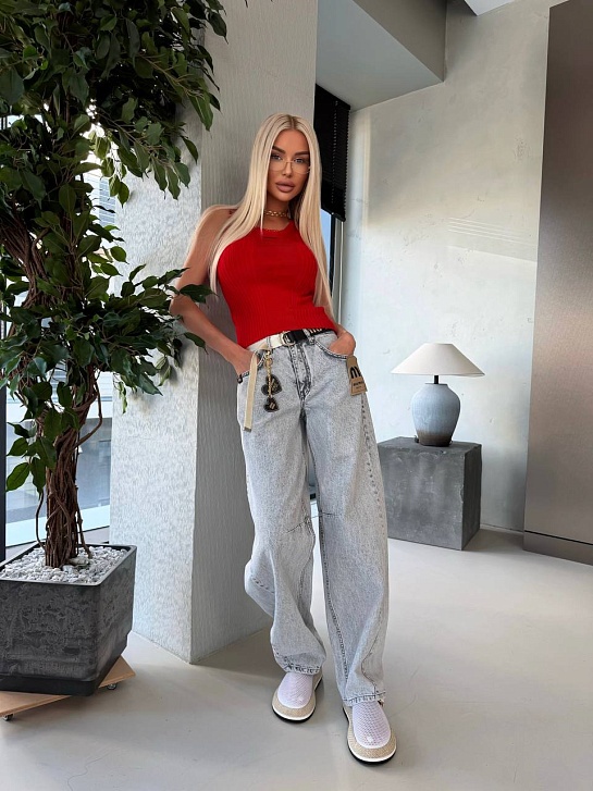 Женские прямые джинсы MIU MIU premium