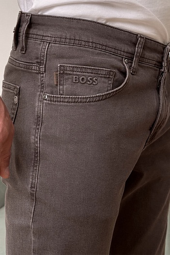 Мужские коричневые джинсы Hugo Boss   