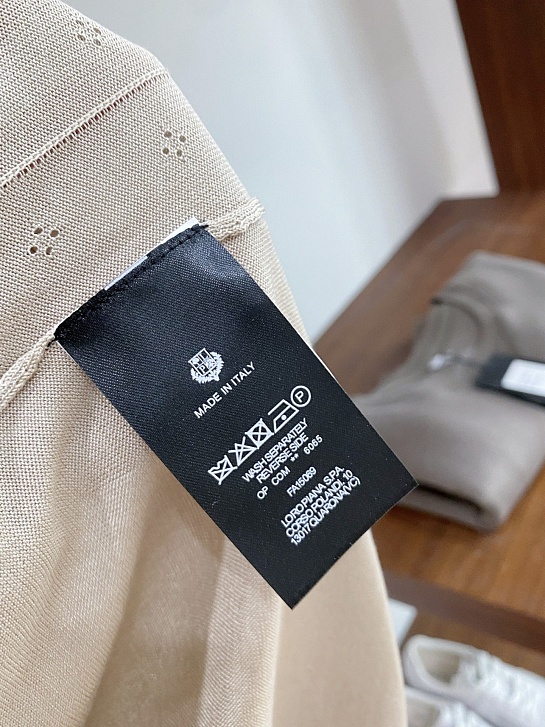 Мужское серое поло Loro Piana premium