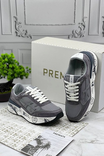 Мужские кроссовки Premiata Moe Run - Grey   