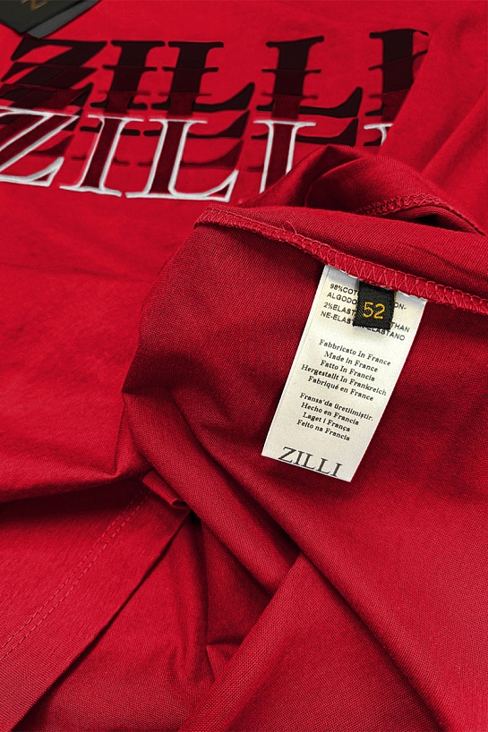 Мужская футболка Zilli красного цвета