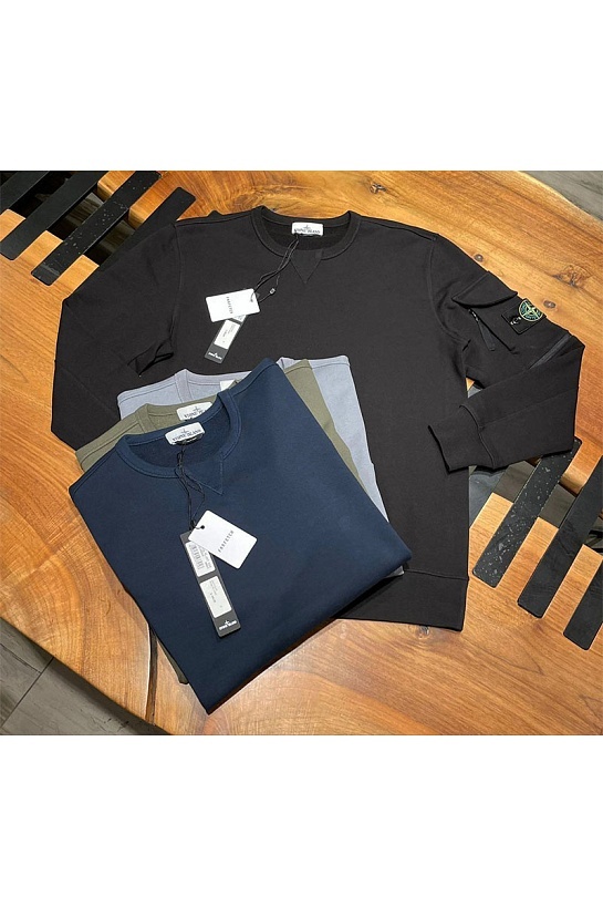 Зелёный свитшот compass-patch crewneck