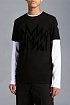 Мужская чёрная футболка Moncler Multi M Logo