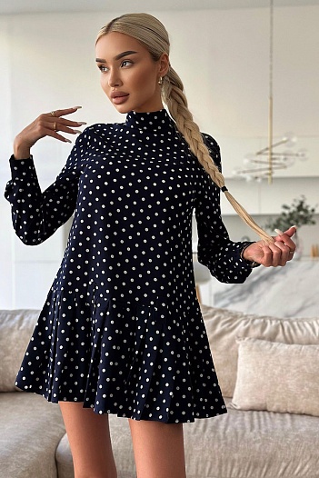 Женское синее платье MIU MIU   