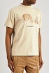 Бежевая оверсайз футболка Palm Angels Bear Classic