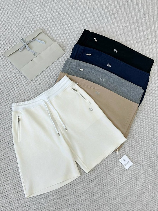 Мужские чёрные шорты Brunello Cucinelli Premium