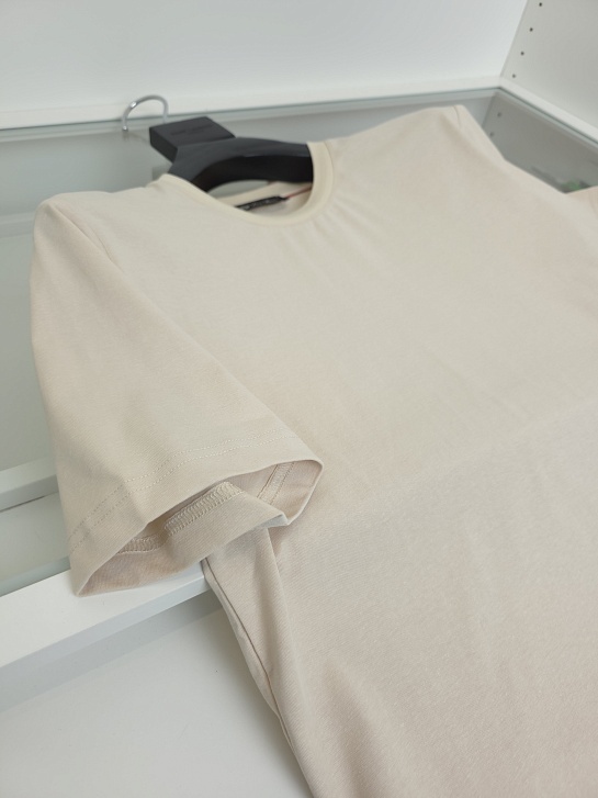 Мужская бежевая футболка Loro Piana premium