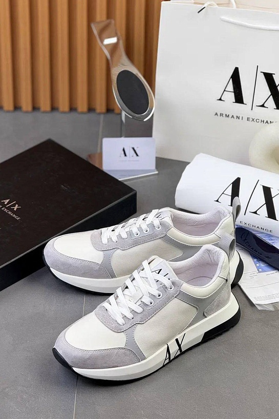 Мужские комбинированные кроссовки Armani Exchange