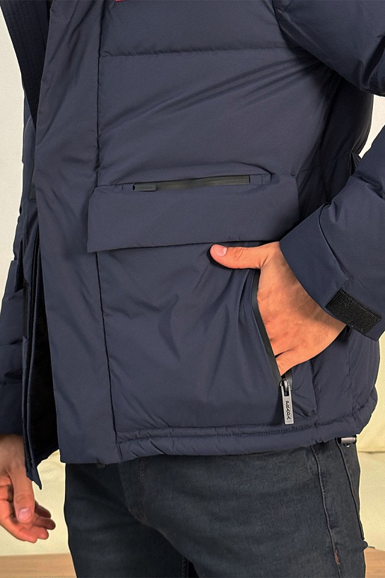 Мужской пуховик Prada Linea Rossa - Navy