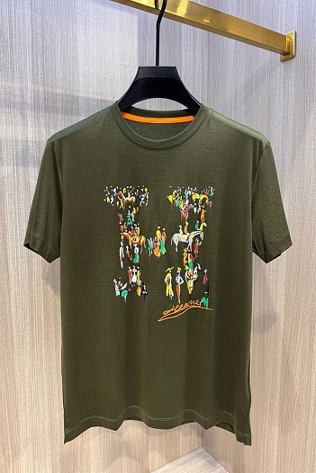 Мужская футболка Hermes Premium - Green   