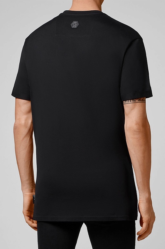 Футболка чёрного цвета Philipp Plein rhinestones