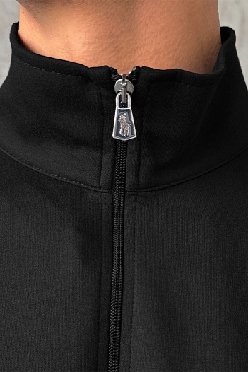 Чёрная кофта на молнии Polo Ralph Lauren "Bear"   